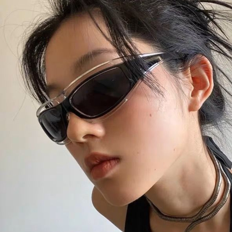 Sunglasses Uv400 - Cat eye Glasses Punk Style Women