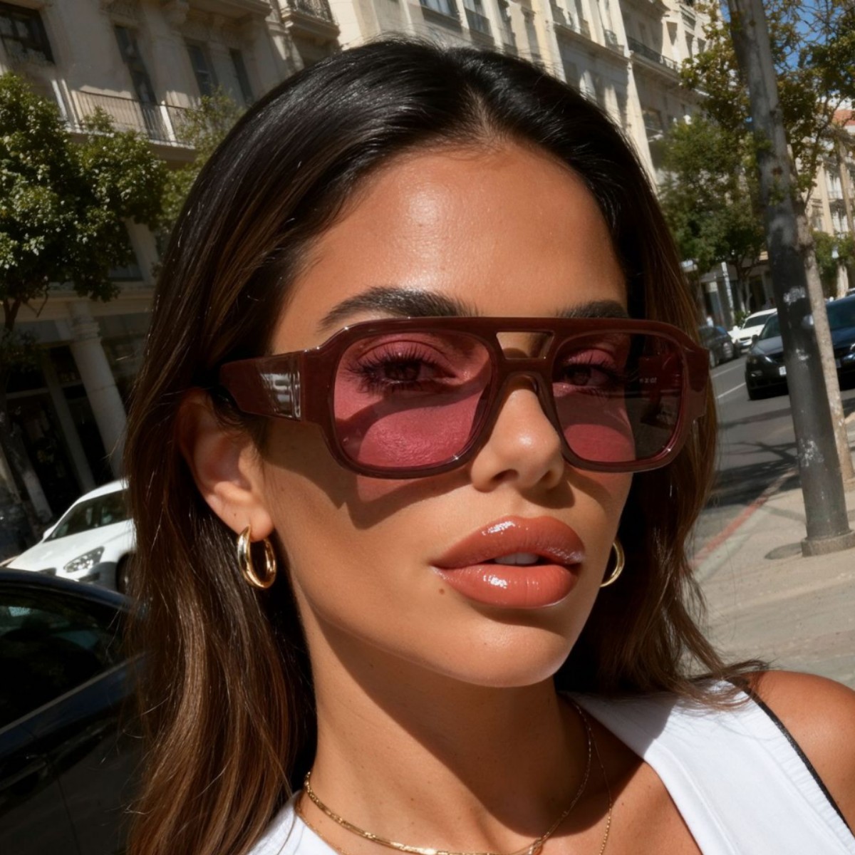 Sunglasses Uv400 - Retro Aviator Sunglasses New Y2K Double
