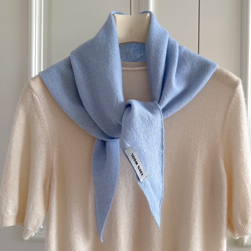 Knitted Scarf Women 100% Wool  - Cashmere Scarf ulasan dan harga