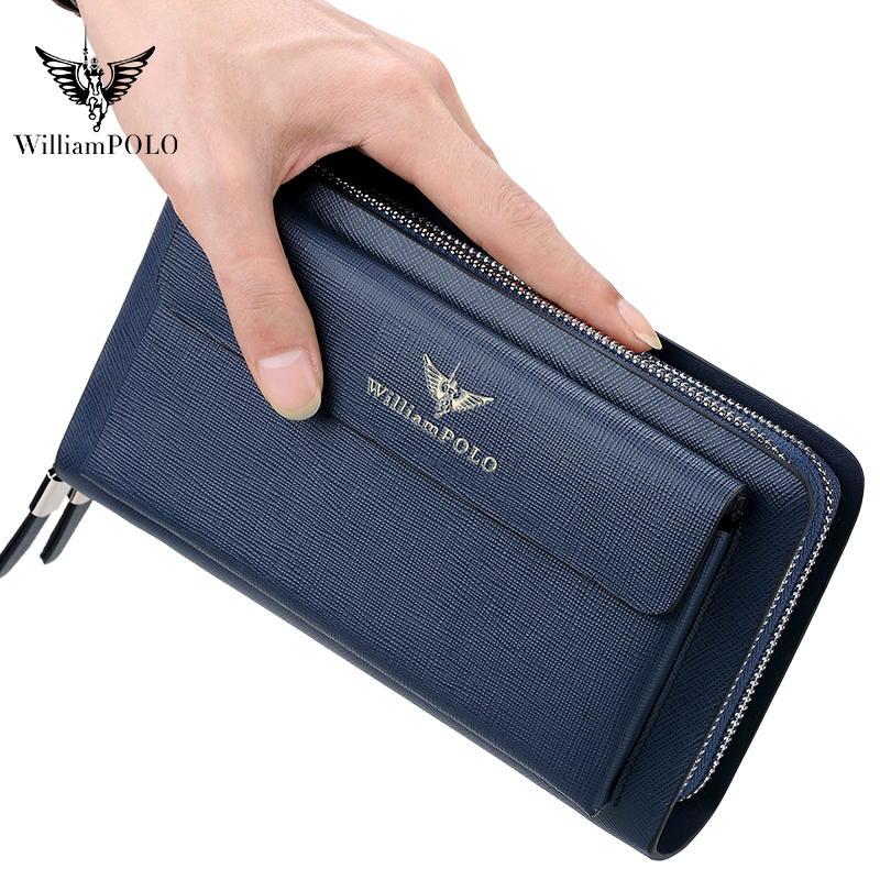 WILLIAMPOLO Luxury Men's Leath - Leather Wallet Men ulasan dan harga