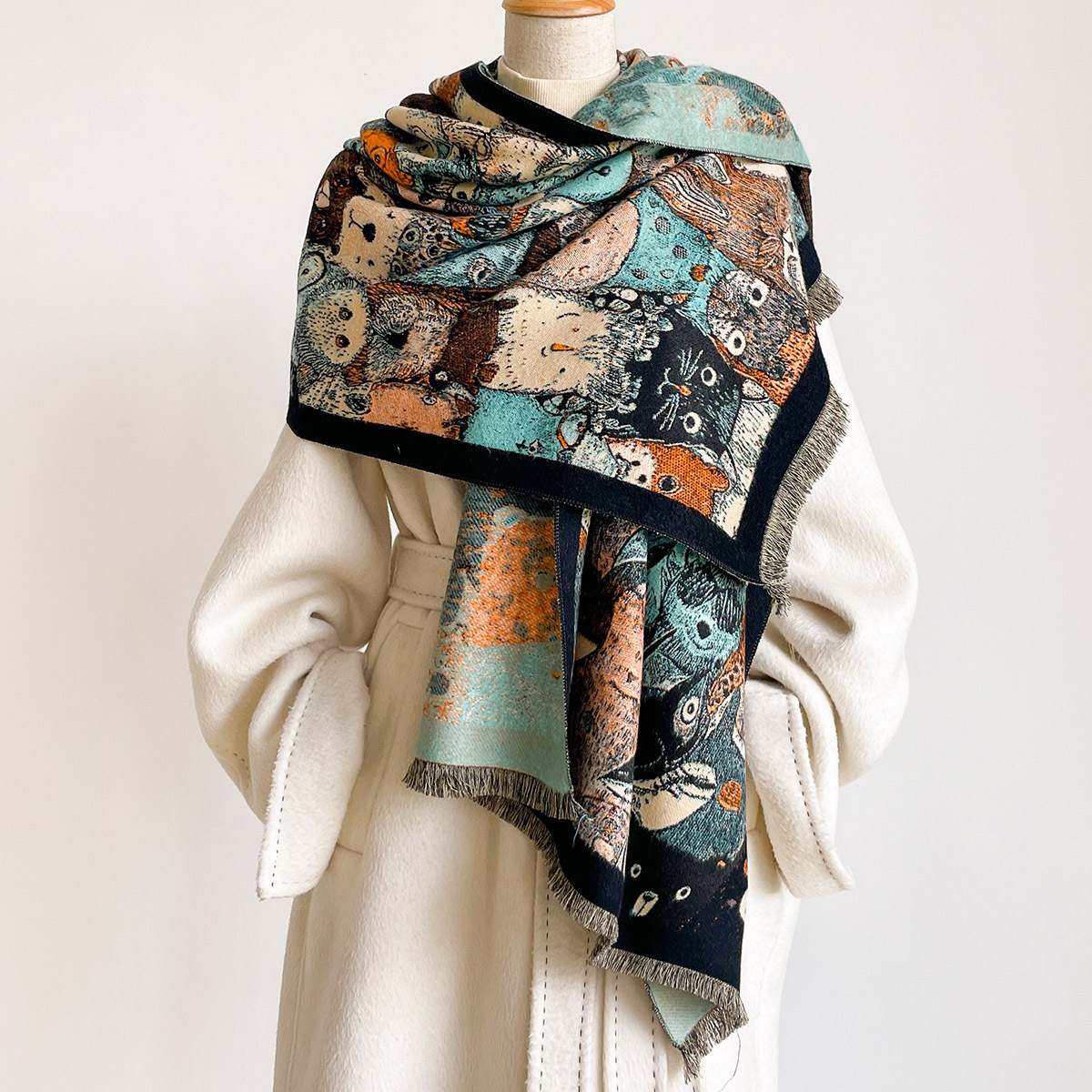 Women Imitation Cashmere Scarf - Cashmere Scarf ulasan dan harga