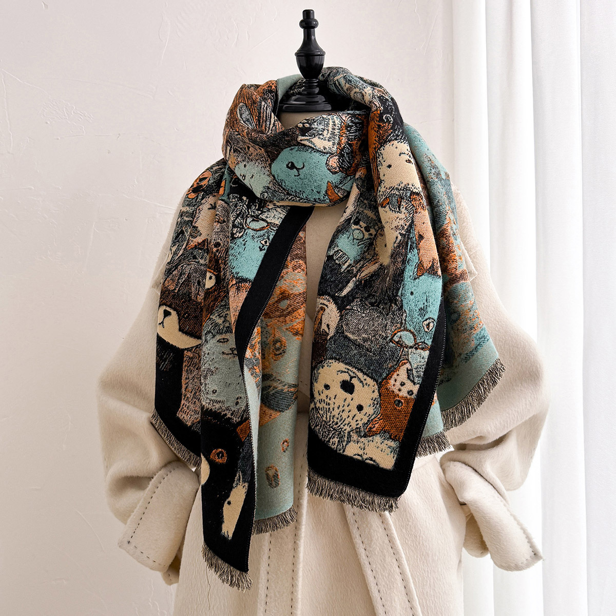 Women Imitation Cashmere Scarf - Cashmere Scarf ulasan dan harga