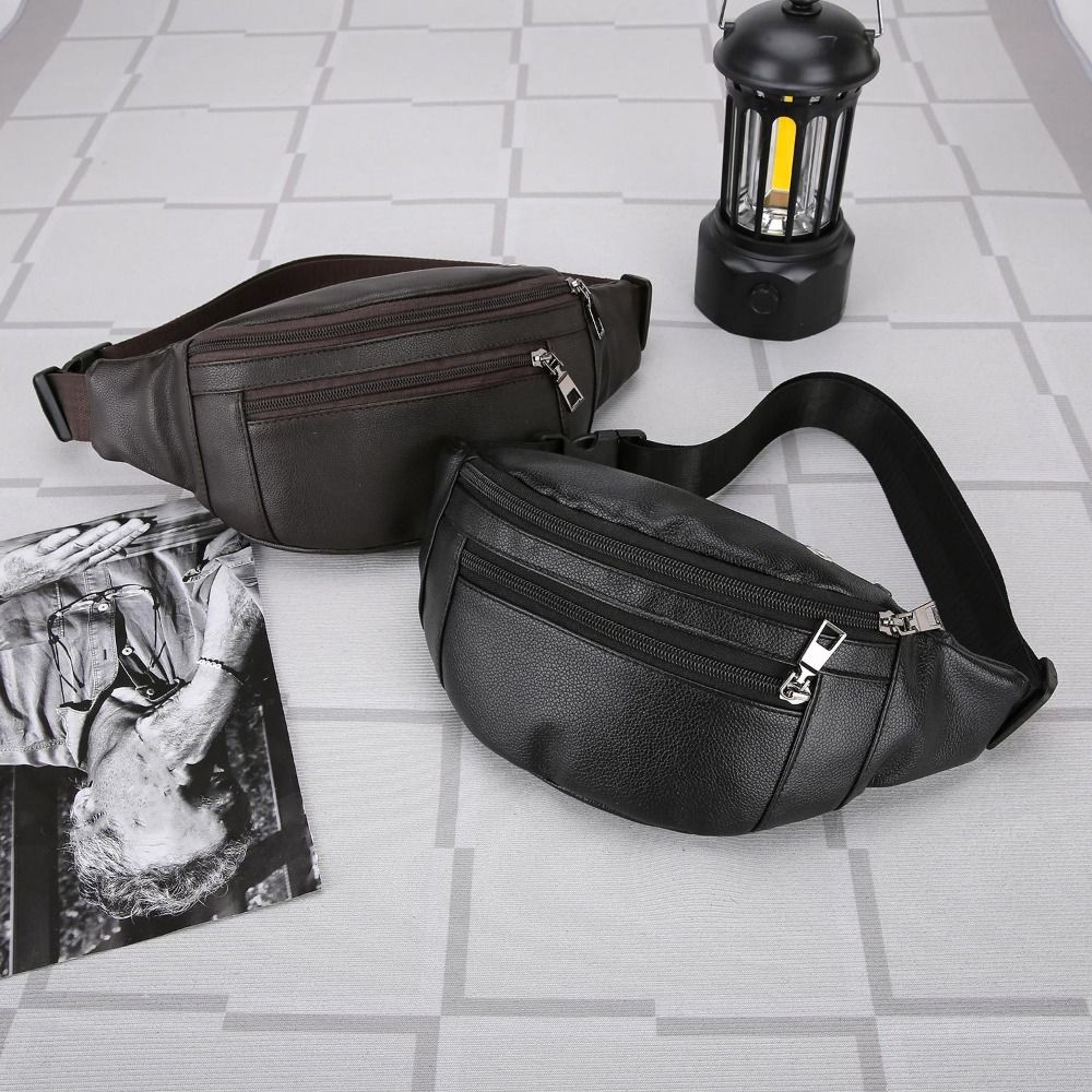 Multifunctional Crossbody Cash - Leather Wallet Men ulasan dan harga