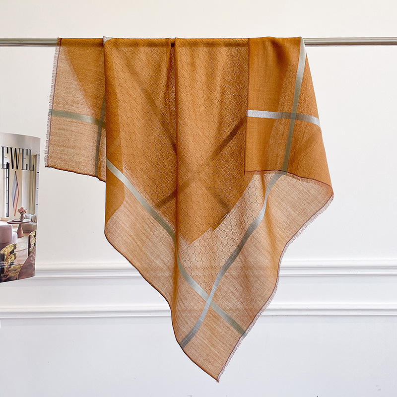 100% PURE CASHMERE Square Shaw - Cashmere Scarf ulasan dan harga