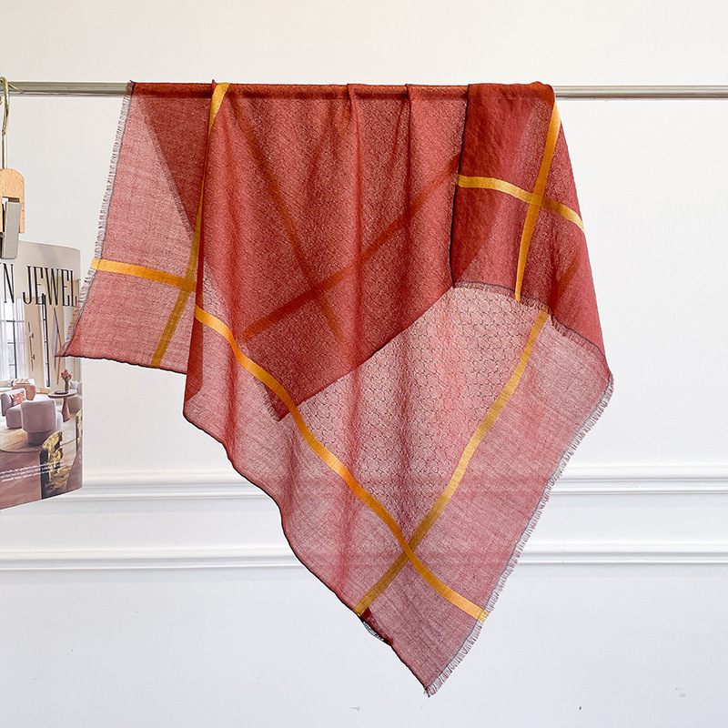 100% PURE CASHMERE Square Shaw - Cashmere Scarf ulasan dan harga