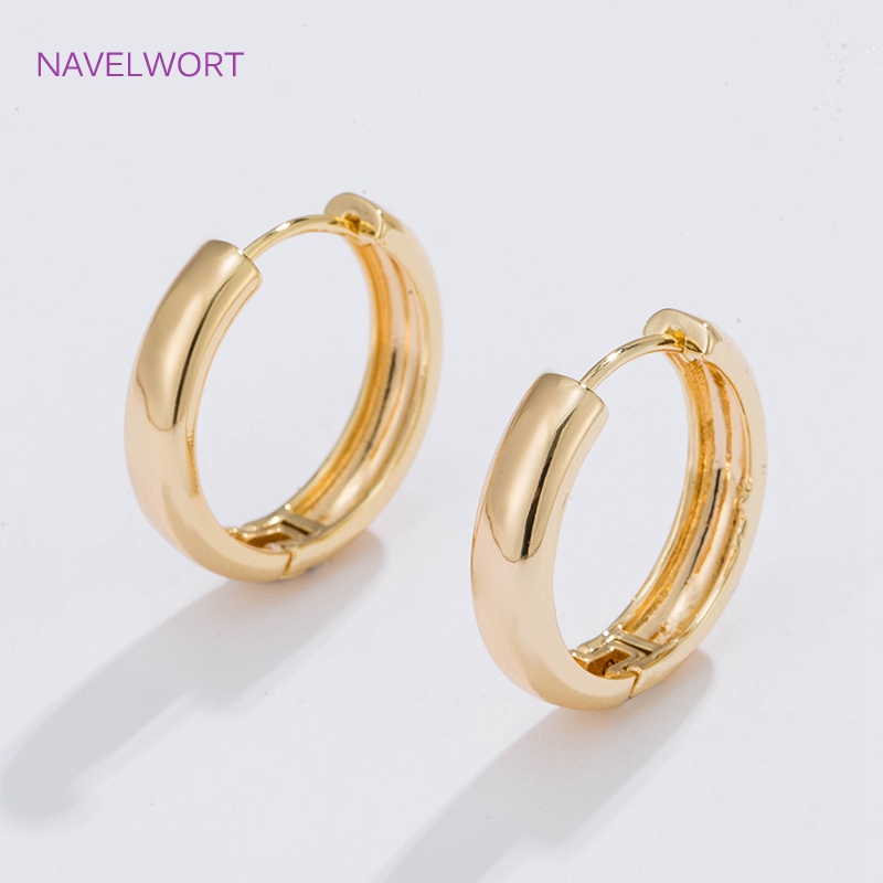 6 Sizes Gold Plated Circle Hoo - Gold Plated Jewelry ulasan dan harga