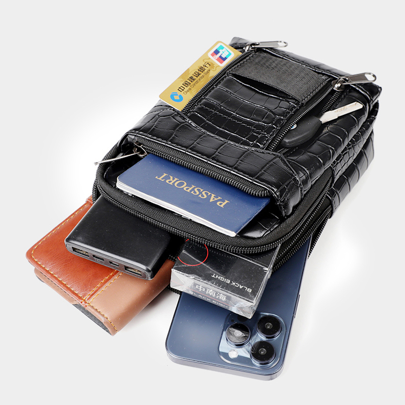 Men Stylish Crocodile Print Cr - Leather Wallet Men ulasan dan harga