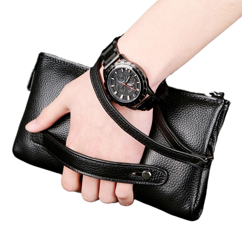 2025 Hand Bag Men Real Cowhide - Leather Wallet Men ulasan dan harga