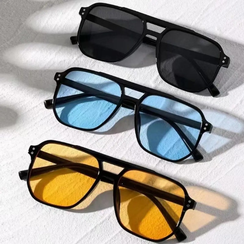 Square Frame Sunglasses Anti-U - Sunglasses Uv400 ulasan dan harga