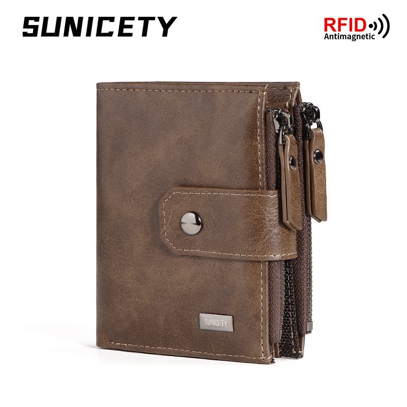 Anti-TheftCross-Border Busines - Leather Wallet Men ulasan dan harga