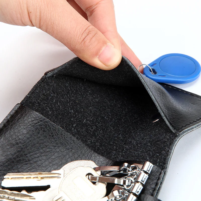 Genuine Leather Keychain Men K - Leather Wallet Men ulasan dan harga